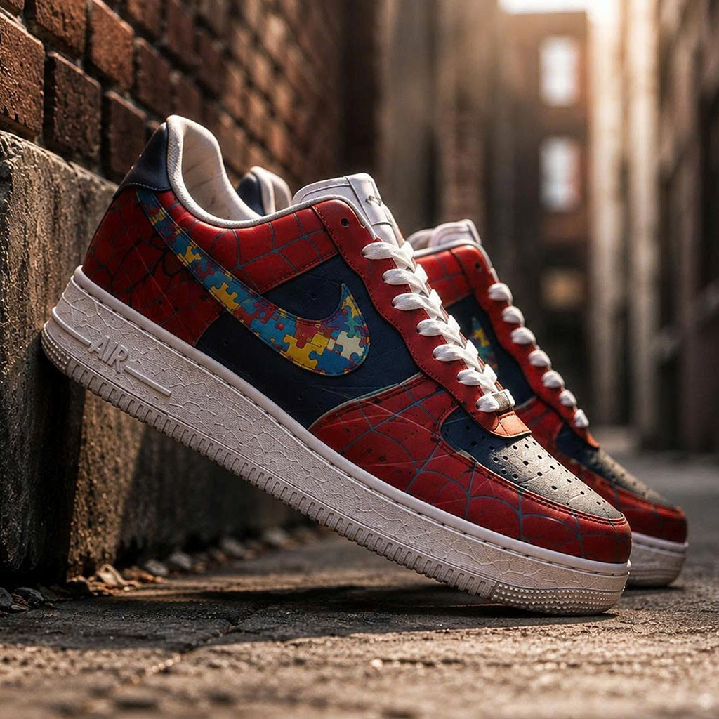 Spider-Man Brand New Day Autism Puzzle Piece Sneakers Autism Awareness Merch Gift For Son Spider-Man Brand New Day Autism Puzzle Piece Sneakers Autism Awareness Merch Gift For Son