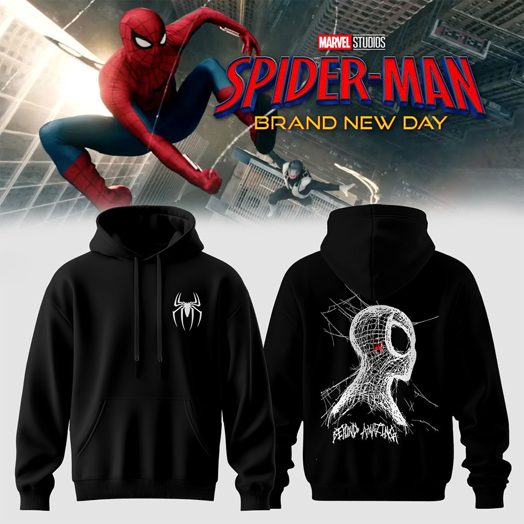 Spider-Man Brand New Day Hoodie 2026 Spider Web Hoodie Spider-Man Merch Gifts For Marvel Fans - Kdjoy Spider-Man Brand New Day Hoodie 2026 Spider Web Hoodie Spider-Man Merch Gifts For Marvel Fans - Kdjoy