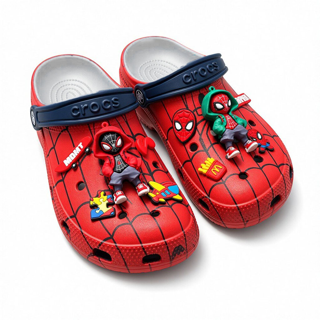 Spider-Man Brand New Day Miles Morales Marvel Jibbitz Charms Clogs Spider-Man Merch Fan Gifts Spider-Man Brand New Day Miles Morales Marvel Jibbitz Charms Clogs Spider-Man Merch Fan Gifts