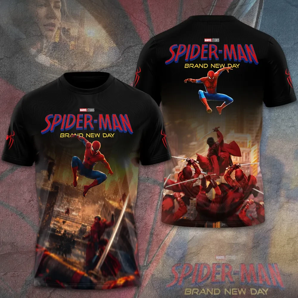 Spider-Man Brand New Day Movie Inspired Graphic T-Shirt Superhero Fan Apparel Spider-Man Merch - Kdjoy