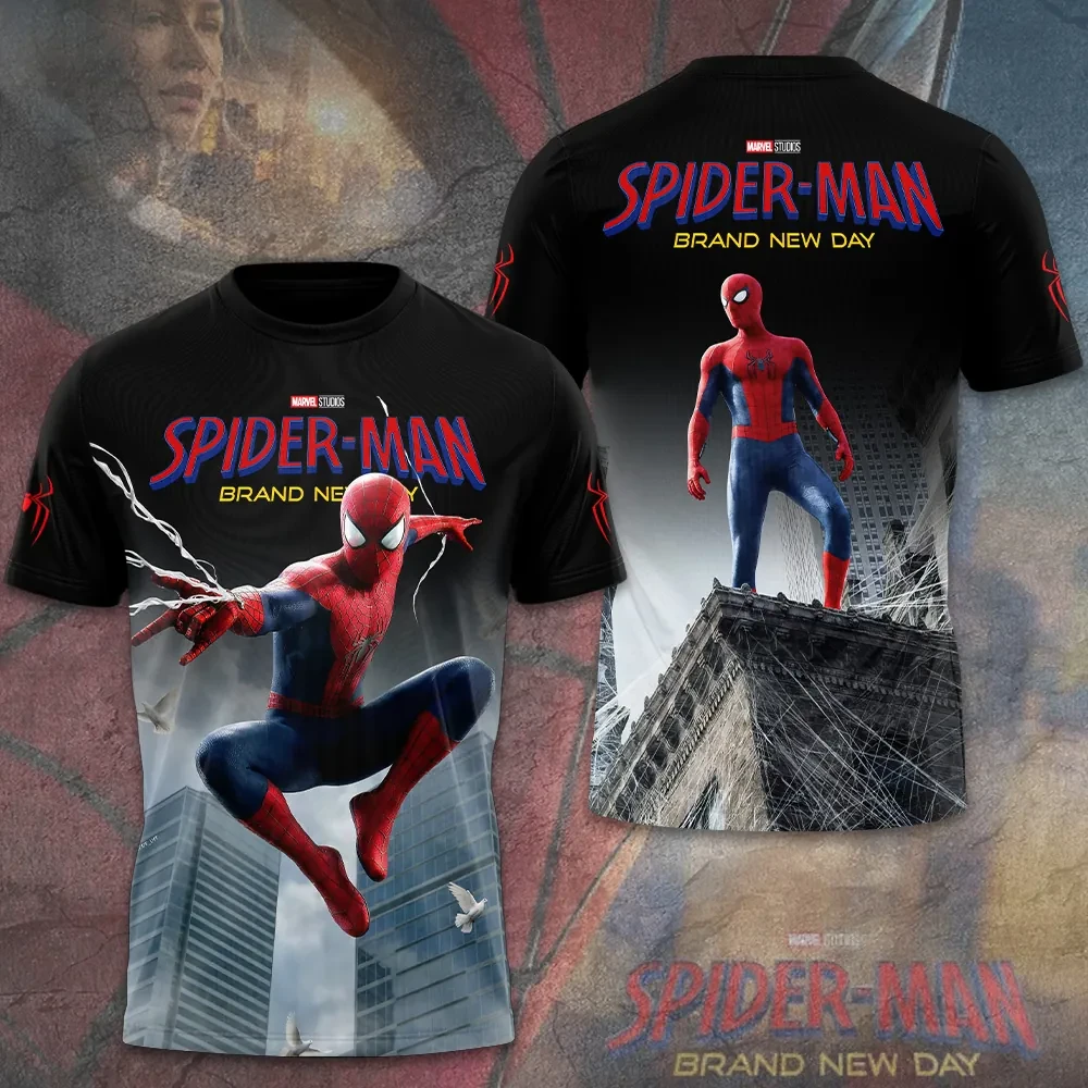 Spider-Man Brand New Day Movie Poster Style Graphic Shirt Superhero Merchandise Fan Gear - Kdjoy Spider-Man Brand New Day Movie Poster Style Graphic Shirt Superhero Merchandise Fan Gear - Kdjoy