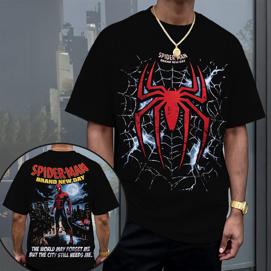 Spider-Man Brand New Day Movie T-Shirt Dynamic Hero Graphic Apparel Spider-Man Fan Gifts - Kdjoy