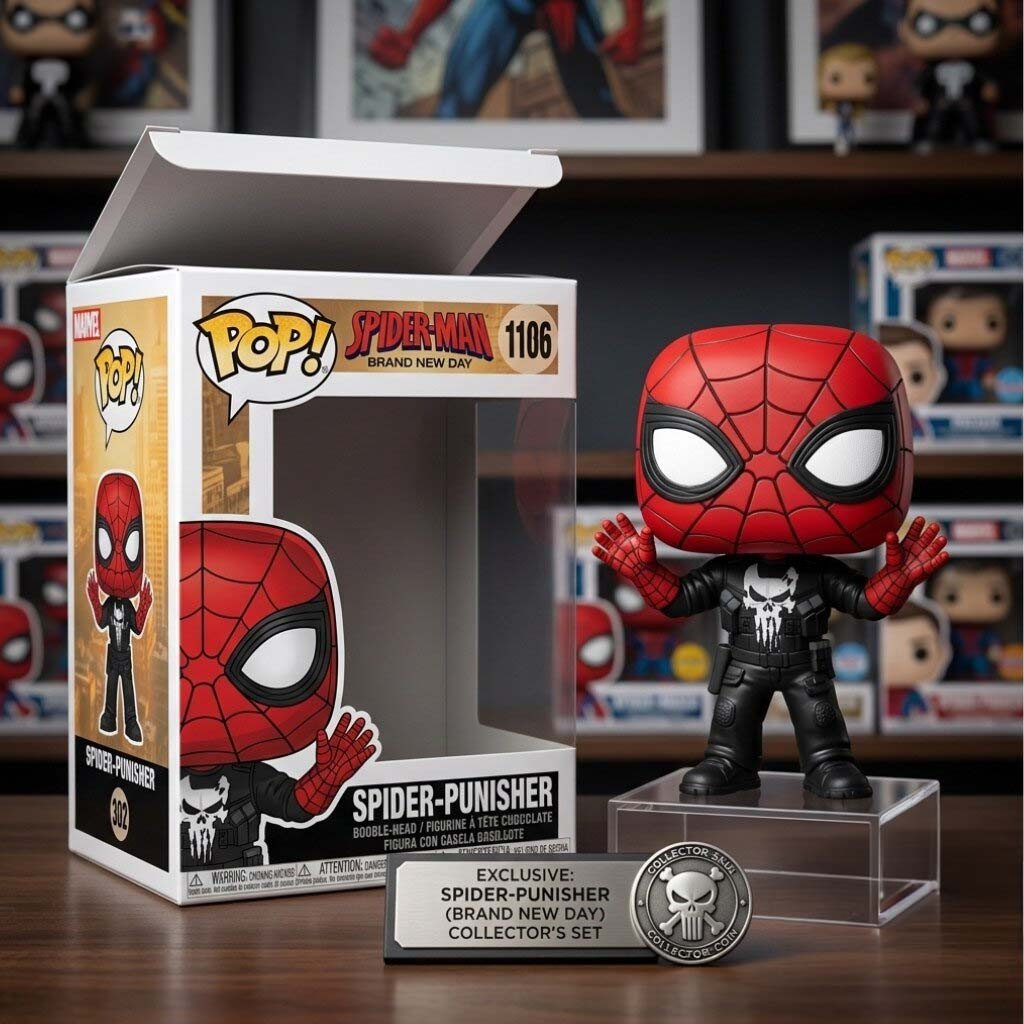 Spider-Man Brand New Day Spider-Punisher Funko Pop Superhero Merch Best Gift For Son - Kdjoy