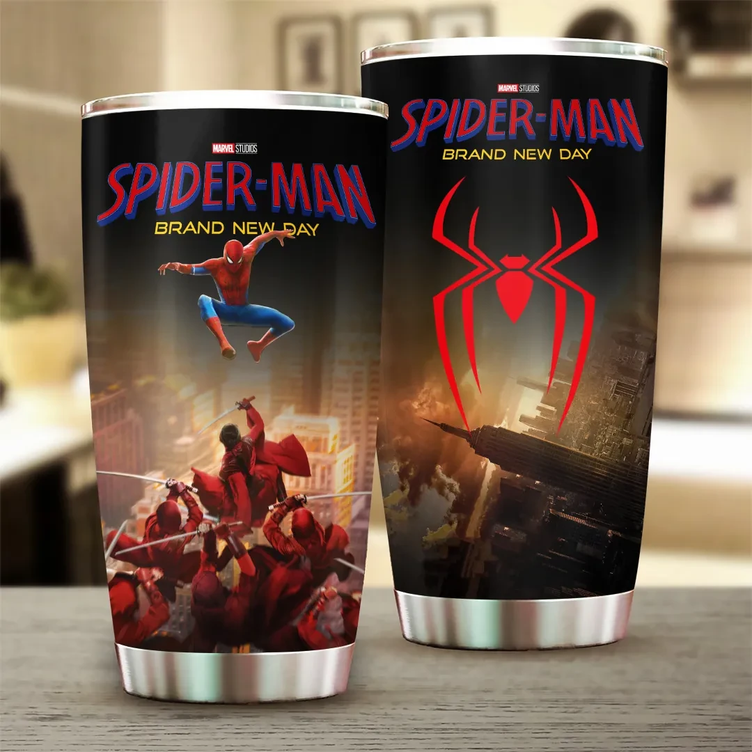 Spider-Man Brand New Day Swinging Hero Tumbler Marvel Comics Fan Merch Spider-Man Fan Gifts - Kdjoy