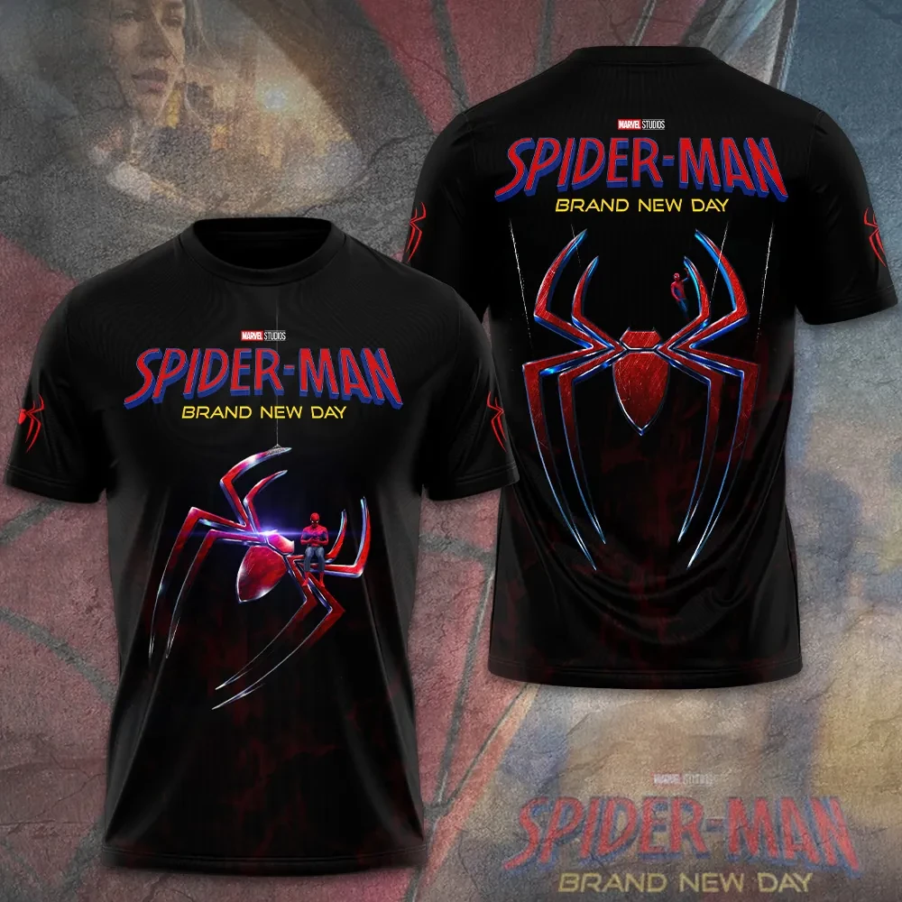 Spider-Man Brand New Day T-Shirt Marvel Superhero Graphic Tee Spider-Man Merch Fan Gift - Kdjoy