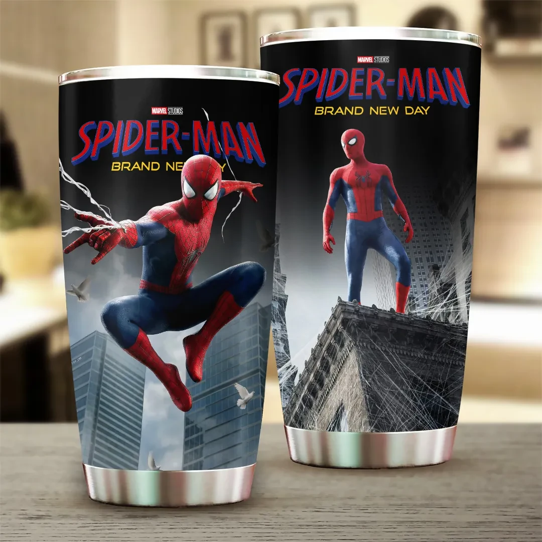 Spider-Man Brand New Day Tumbler Spider-Man Merch Birthday Gifts For Superhero Fans - Kdjoy