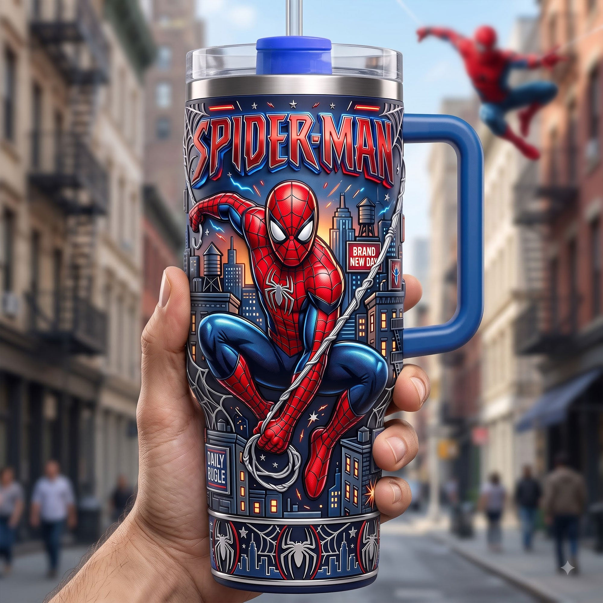 Spider Man Brand New Day Tumbler Superhero Fan Gear Best Gifts For Son - Kdjoy