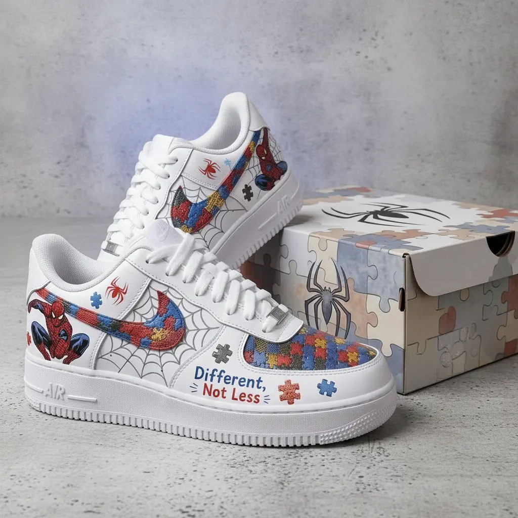 Spider-man Different Not Less Low Autism Acceptance Shoes Spider-Man Merch Gifts For BFF - Kdjoy Spider-man Different Not Less Low Autism Acceptance Shoes Spider-Man Merch Gifts For BFF - Kdjoy