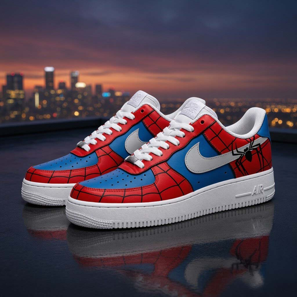 Spider Man Movie Peter 1 Brand New Day Sneakers Spider Man Merch Gift For Marvel Fans - Kdjoy