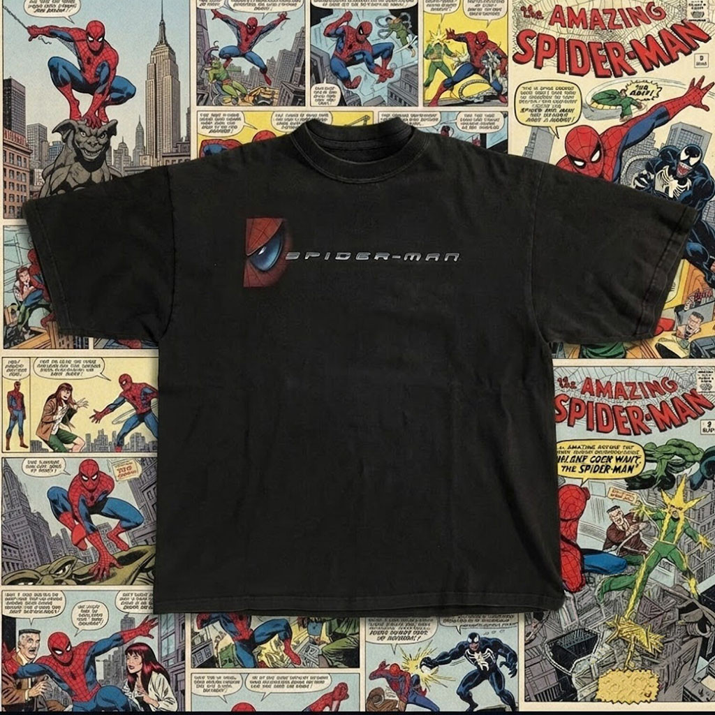 Spider Man Movie Promo Shirt Graphic T-Shirt Spider Man Merch Gifts For Movie Lovers