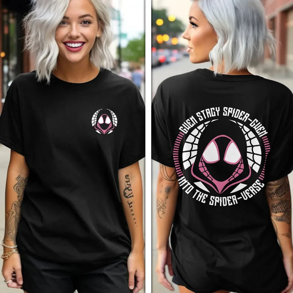 Spider-Man Spider-Gwen T-Shirt Spider-Man Merch Gift Ideas For Superhero Fans - Kdjoy
