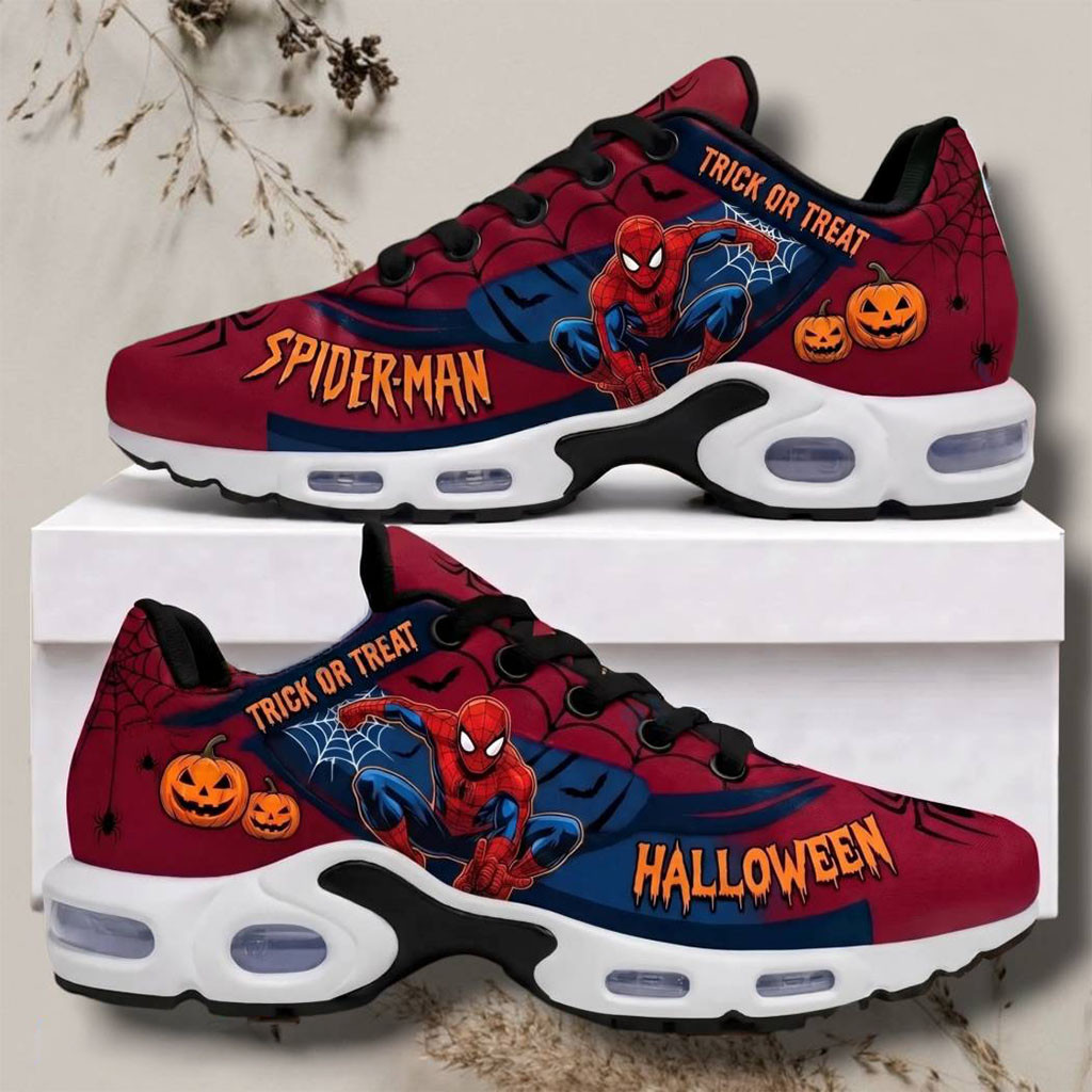 Spider-man Trick Or Treat Halloween Shoes Spider-man Merch Halloween Gifts For Him Spider-man Trick Or Treat Halloween Shoes Spider-man Merch Halloween Gifts For Him