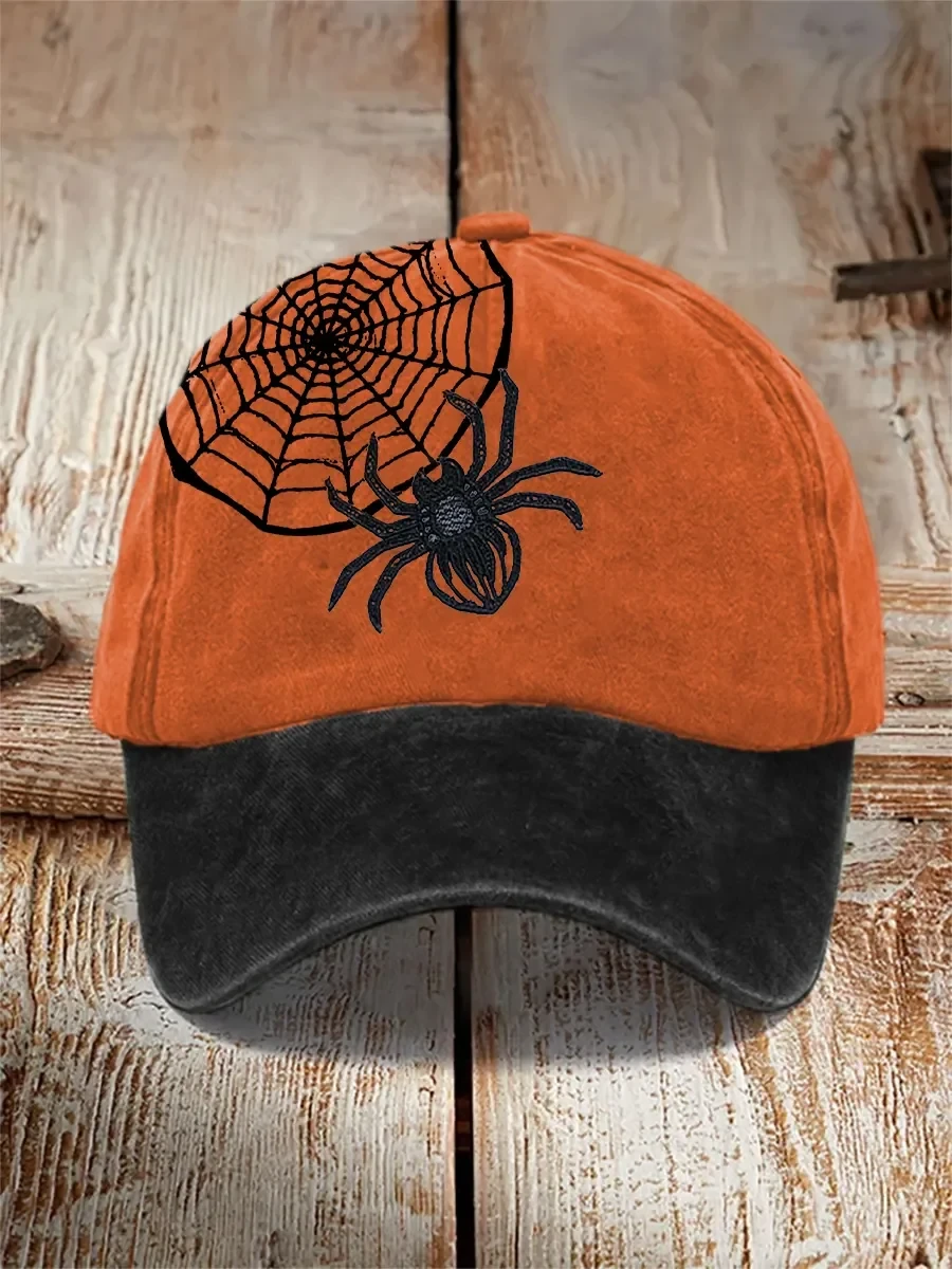 Spider Web With Spider Hat Halloween Spooky Cap Trendy Halloween Gift - Kdjoy
