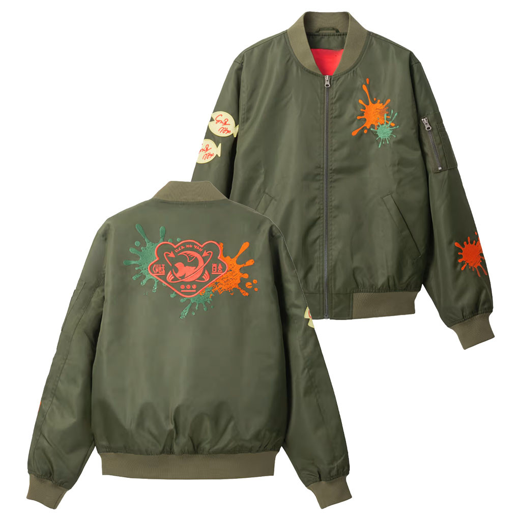 Splatoon Merch 2026 Salmon Run Jacket Splatoon 3 Merch Gift For Video Game Lovers - Kdjoy Splatoon Merch 2026 Salmon Run Jacket Splatoon 3 Merch Gift For Video Game Lovers - Kdjoy
