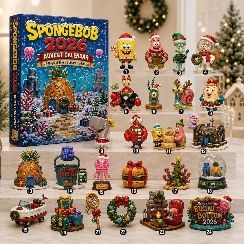 SpongeBob SquarePants 2026 Advent Calendar Christmas Gifts For Friends - Kdjoy SpongeBob SquarePants 2026 Advent Calendar Christmas Gifts For Friends - Kdjoy