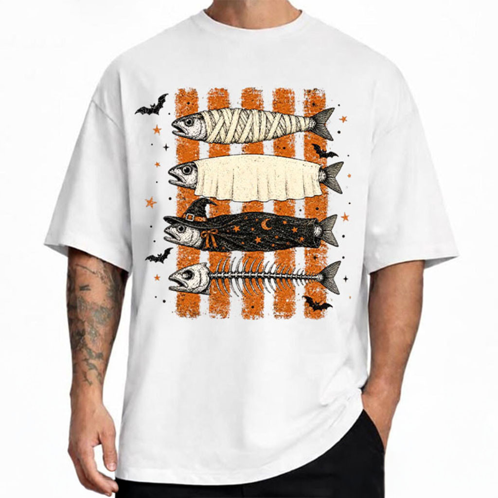 Spooky Fisherman Halloween T-Shirt Funny Fishing Shirt Halloween Gifts For Fishing Lovers - Kdjoy Spooky Fisherman Halloween T-Shirt Funny Fishing Shirt Halloween Gifts For Fishing Lovers - Kdjoy
