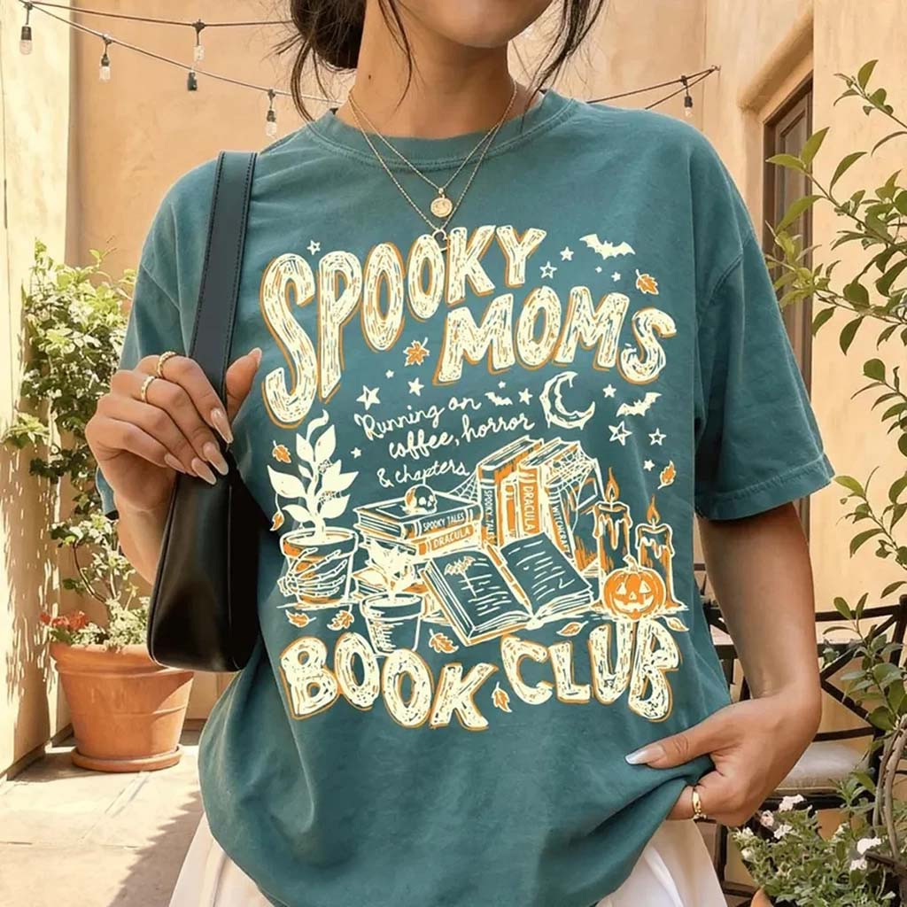 Spooky Moms Book Club Halloween T-Shirt Book Lover Shirt Spooky Gifts For Bookish - Kdjoy Spooky Moms Book Club Halloween T-Shirt Book Lover Shirt Spooky Gifts For Bookish - Kdjoy