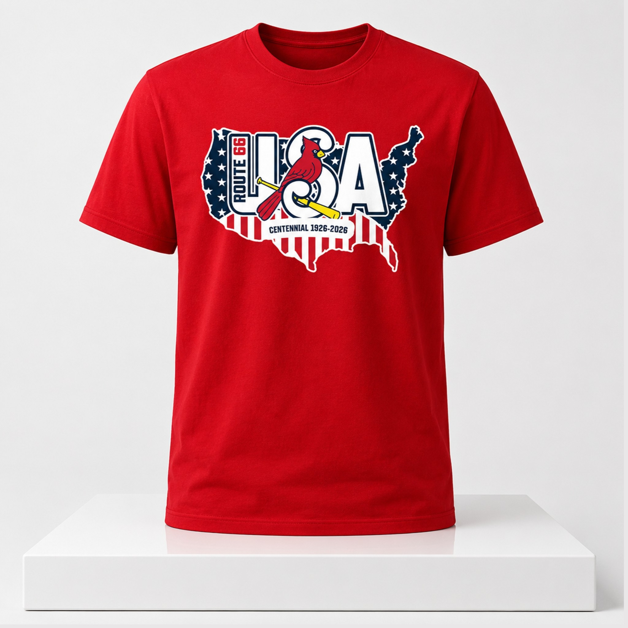Springfield Cardinals Route 66 Shirt 2026 Cardinals Merch Gifts For Baseball Lovers - Kdjoy