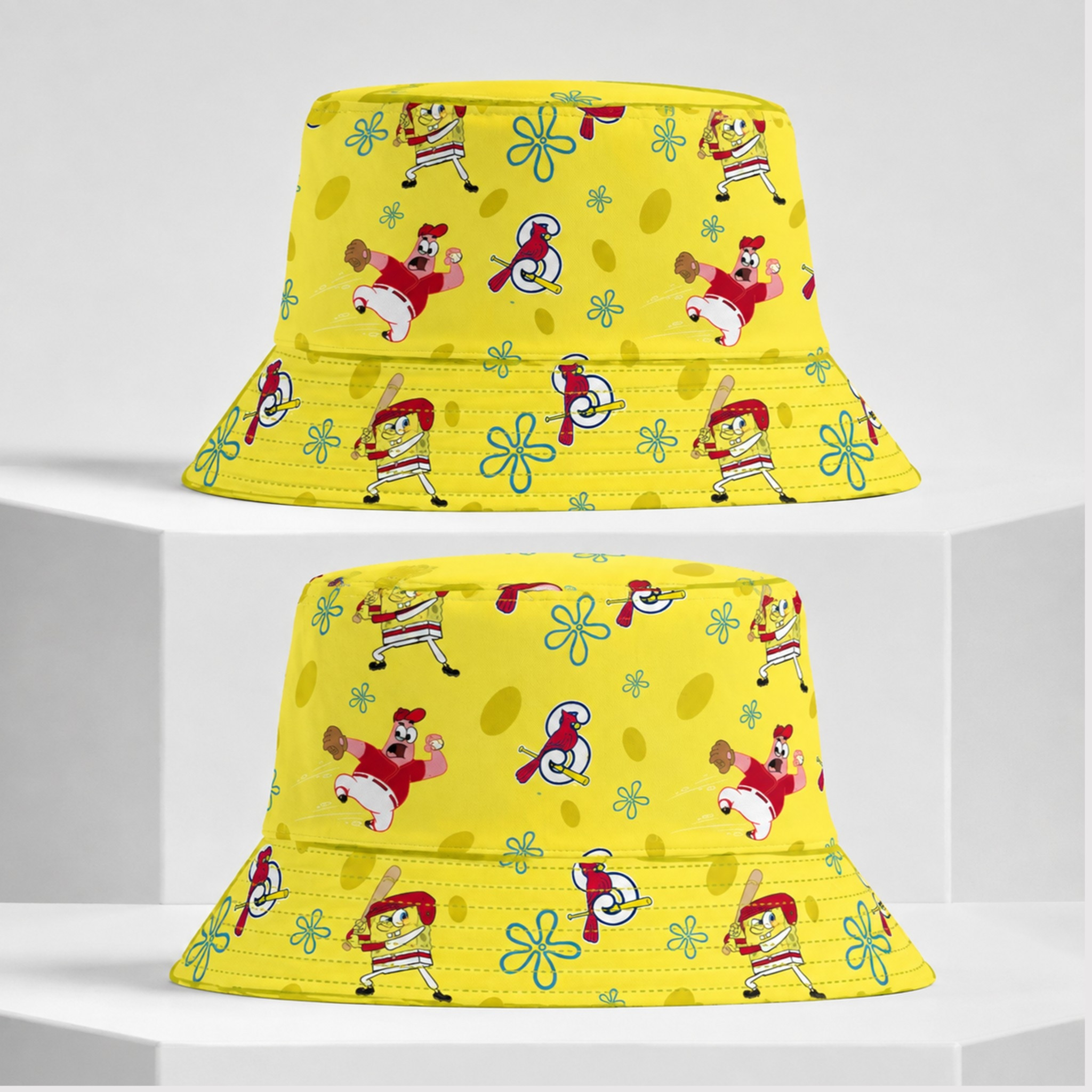 Springfield Cardinals SpongeBob Bucket Hat 2026 Springfield Cardinals Merch Baseball Fan Gifts - Kdjoy Springfield Cardinals SpongeBob Bucket Hat 2026 Springfield Cardinals Merch Baseball Fan Gifts - Kdjoy