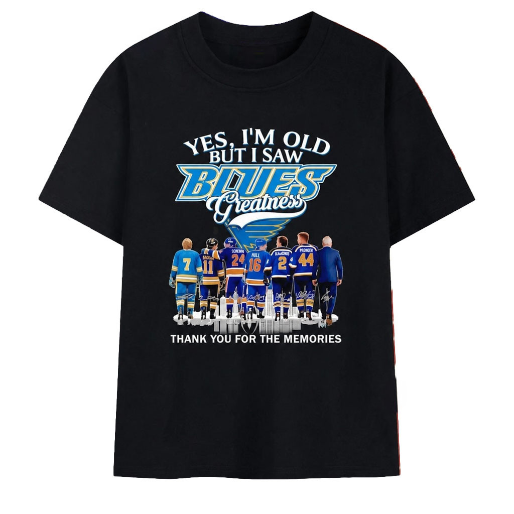St Louis Blues Greatness Legends Sutter Federko Hull MacInnis Pronger Signature Shirt Blues Merch - Kdjoy