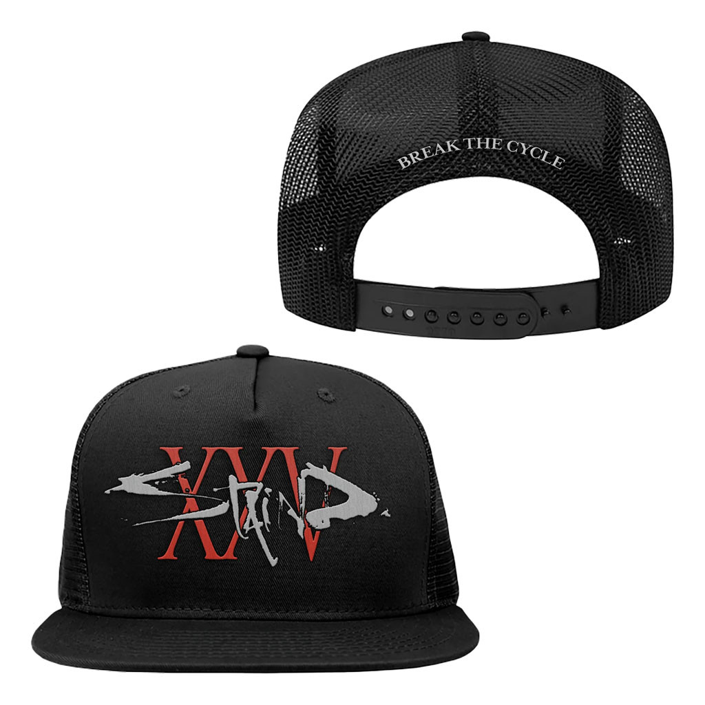Staind Merch 2026 Break The Cycle XXV Trucker Hat Gifts For Rock Music Lovers - Kdjoy Staind Merch 2026 Break The Cycle XXV Trucker Hat Gifts For Rock Music Lovers - Kdjoy