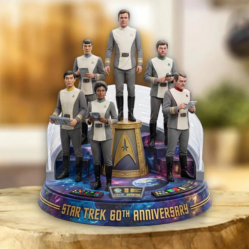 Star Trek 60th Anniversary 2026 Acrylic Plaque Home Decor Star Trek Merch Gift For Sci Fi Fans - Kdjoy