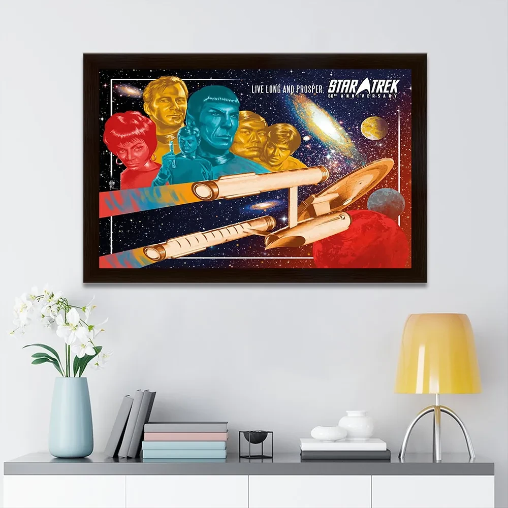 Star Trek 60th Anniversary Live Long And Prosper Poster Wall Art Decor Star Trek Merch Fan Gift - Kdjoy