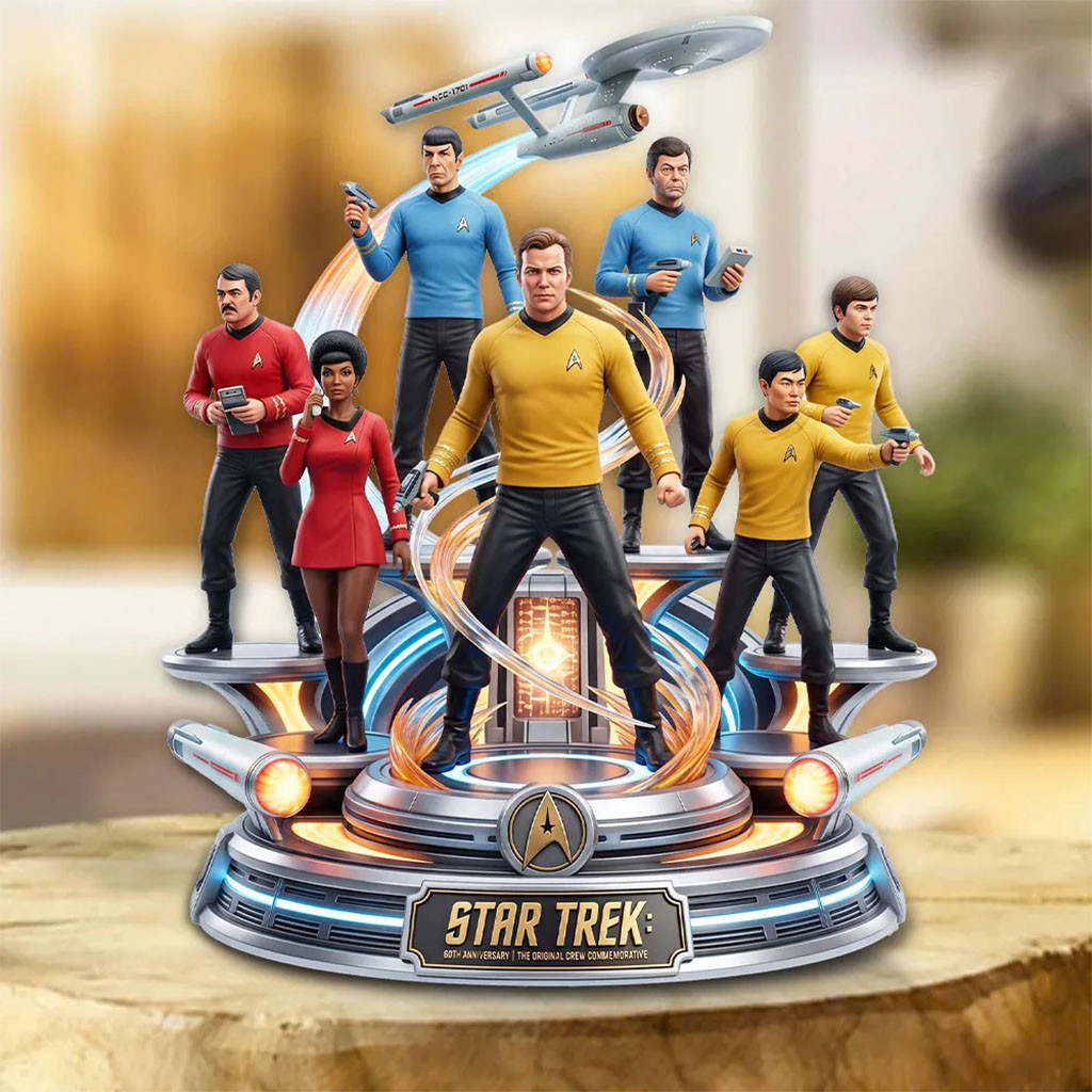 Star Trek Merch 60th Anniversary 2026 Acrylic Plaque Gifts For TV Series Fans - Kdjoy Star Trek Merch 60th Anniversary 2026 Acrylic Plaque Gifts For TV Series Fans - Kdjoy