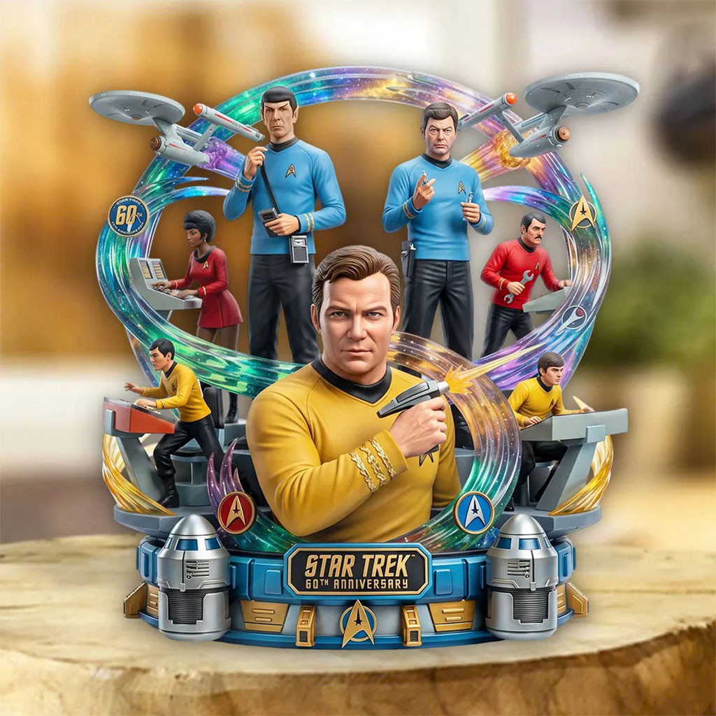 Star Trek Merchandise 60th Anniversary 2026 Acrylic Plaque Best Gifts For TV Series Fans - Kdjoy Star Trek Merchandise 60th Anniversary 2026 Acrylic Plaque Best Gifts For TV Series Fans - Kdjoy