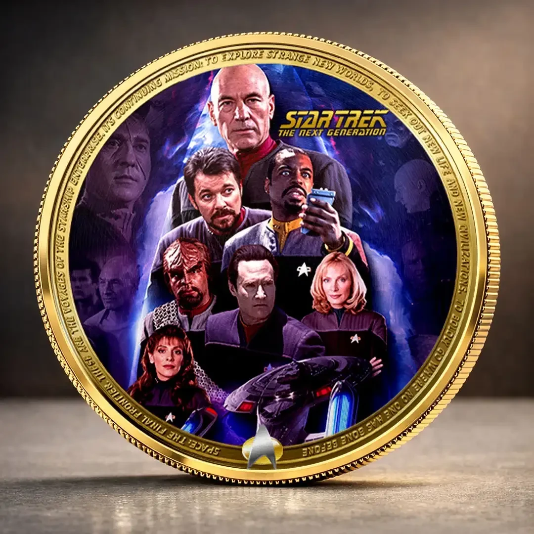 Star Trek The Next Generation Commemorative Coin Star Trek Merch Gift For Brothers - Kdjoy