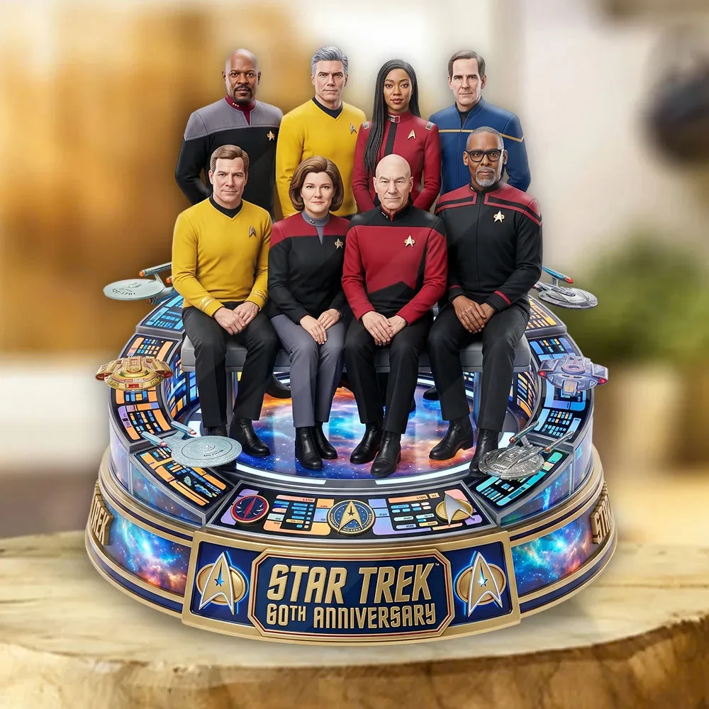 Star Trek Timeline Collection 60th Anniversary Acrylic Plaque Star Trek Merch Display Room Decor - Kdjoy