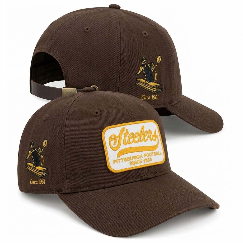 Steelers Pittsburgh Football Since 1933 Hat Embroidered Pittsburgh Steelers Merch Fan Gifts - Kdjoy Steelers Pittsburgh Football Since 1933 Hat Embroidered Pittsburgh Steelers Merch Fan Gifts - Kdjoy
