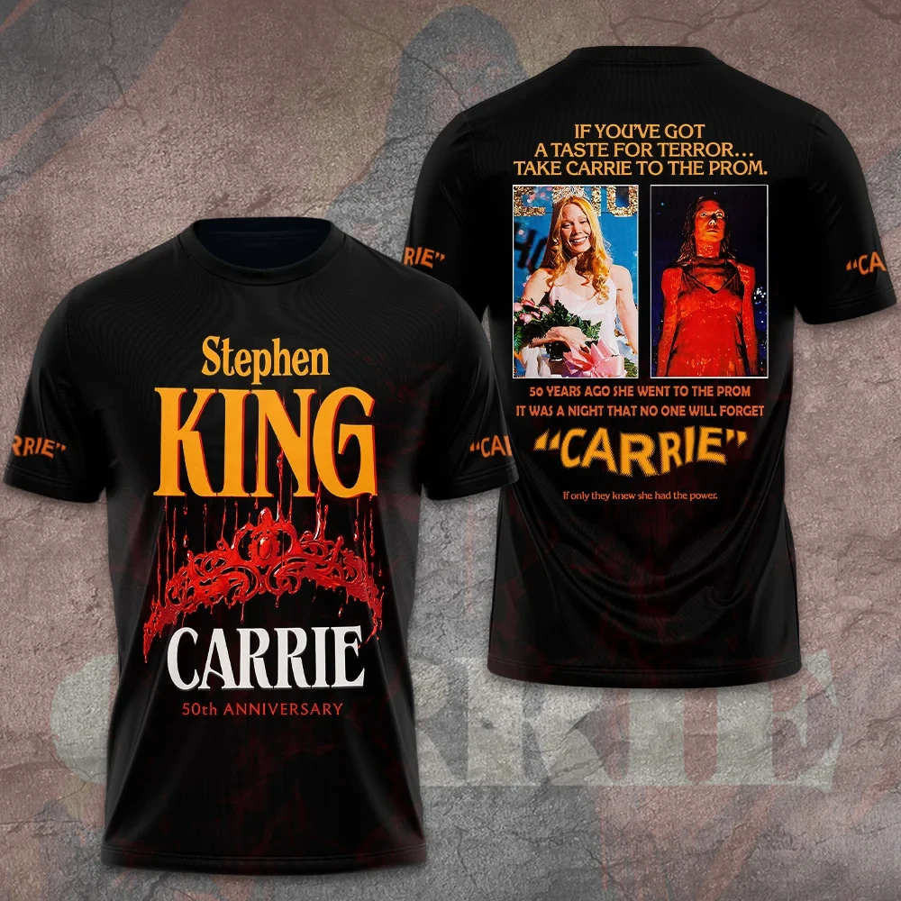 Stephen King Carrie 50th Anniversary T-Shirt Carrie Merchandise Best Gifts For Horror Lovers - Kdjoy