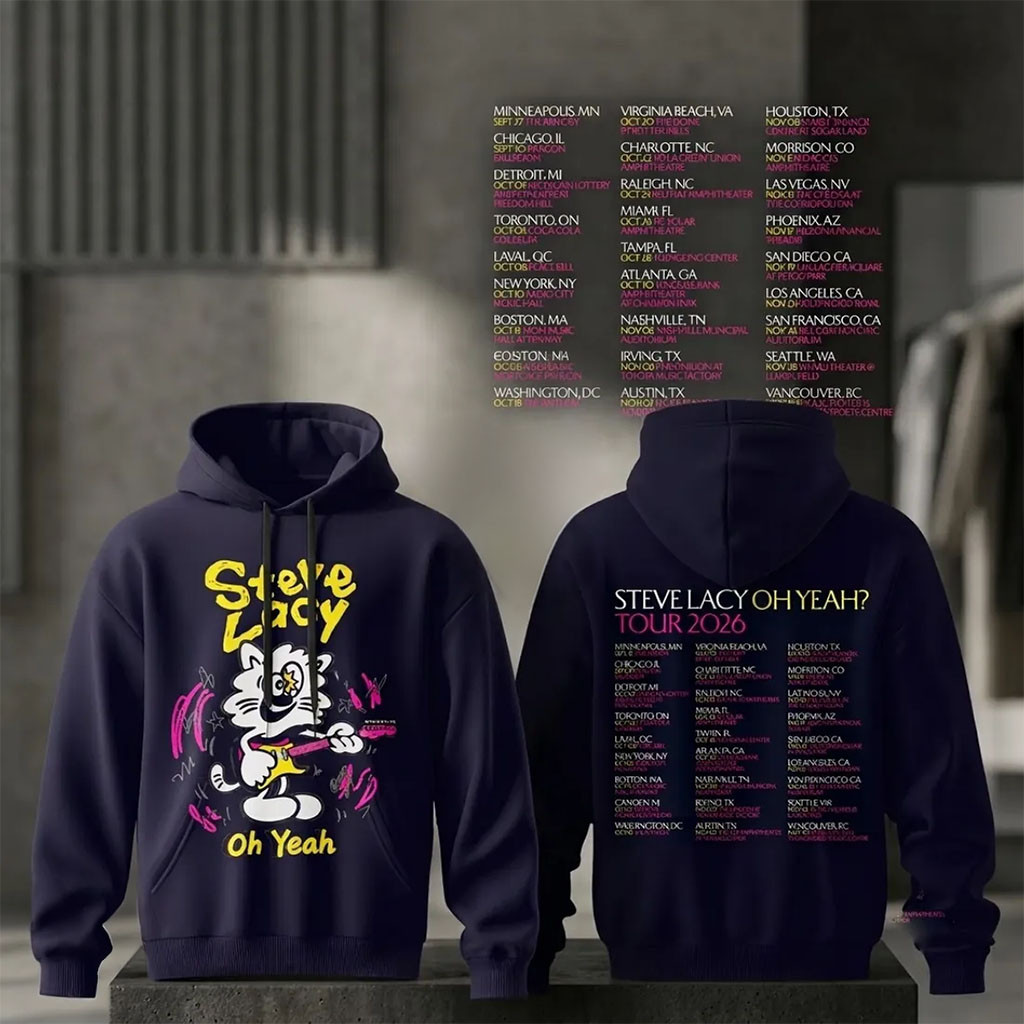 Steve Lacy Oh Yeah 2026 Concert Tour Hoodie Steve Lacy Merch Present For Music Lovers - Kdjoy