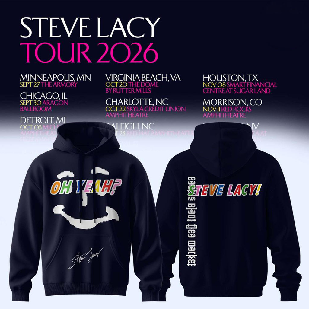 Steve Lacy Oh Yeah Tour 2026 Signature Hoodie Steve Lacy Merch Best Gift For Music Lovers - Kdjoy