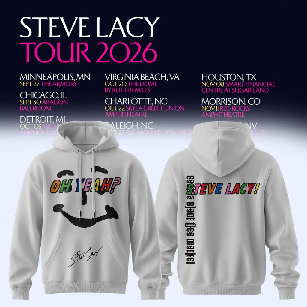 Steve Lacy Oh Yeah Tour 2026 Signature Hoodie Steve Lacy Merch Music Concert Outfits Fan Gifts - Kdjoy