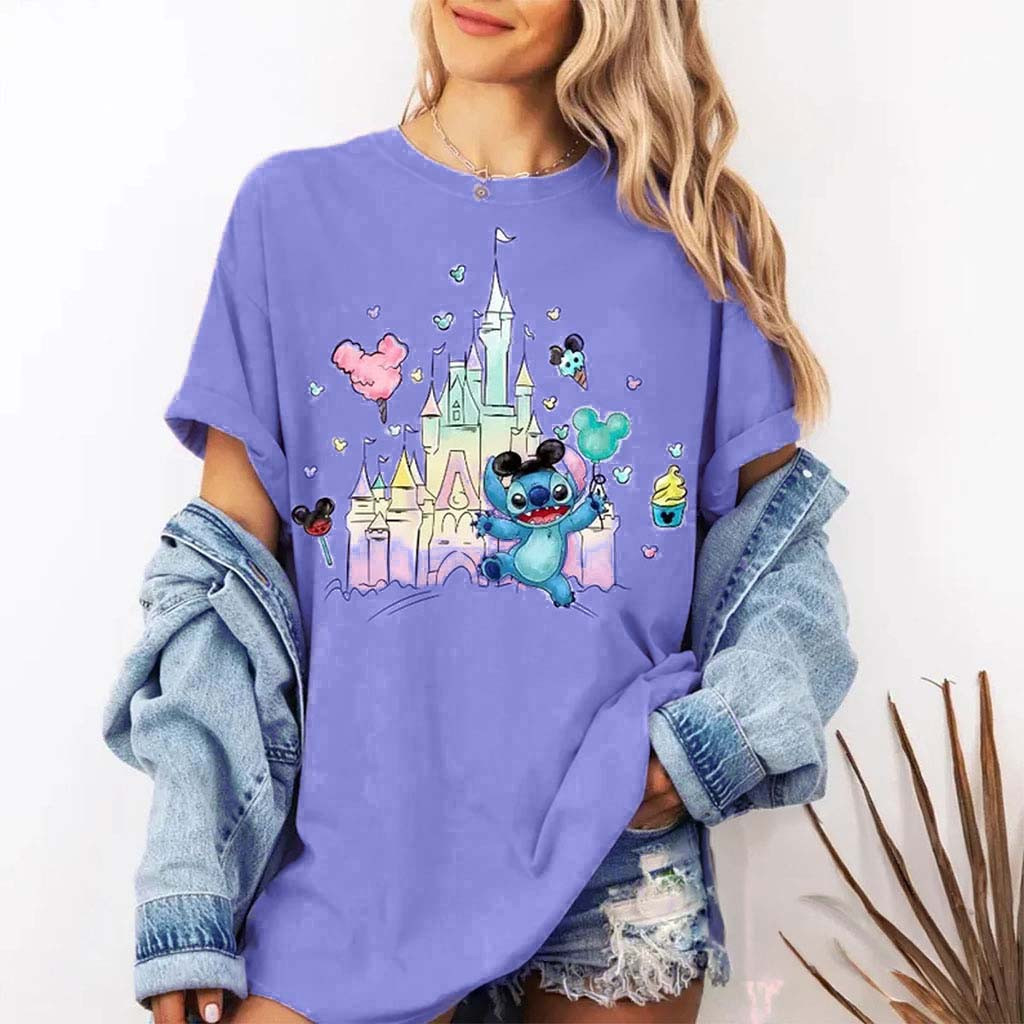 Stitch Shirt Magic Kingdom Shirt Lilo And Stitch Merch Birthday Gift For Her - Kdjoy