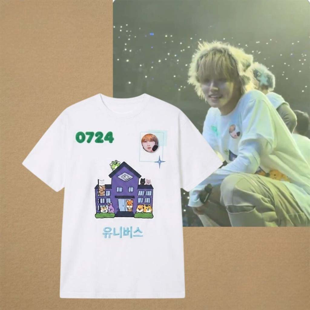 Stray Kids Lee Know 0724 Universe Concert White T-Shirt Stray Kids Merch Gift For Fans - Kdjoy Stray Kids Lee Know 0724 Universe Concert White T-Shirt Stray Kids Merch Gift For Fans - Kdjoy