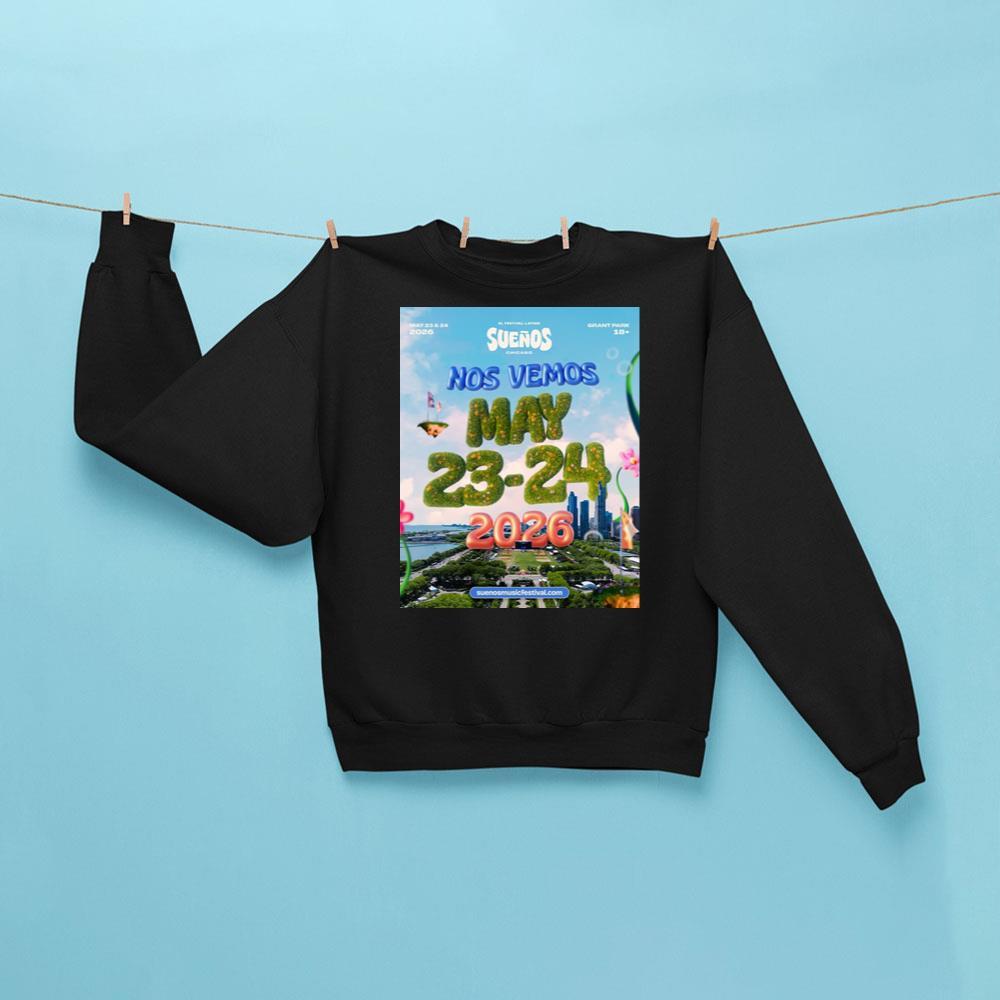Sueos Music Festival 2026 Sweatshirt Black Presents For Music Lovers - Kdjoy