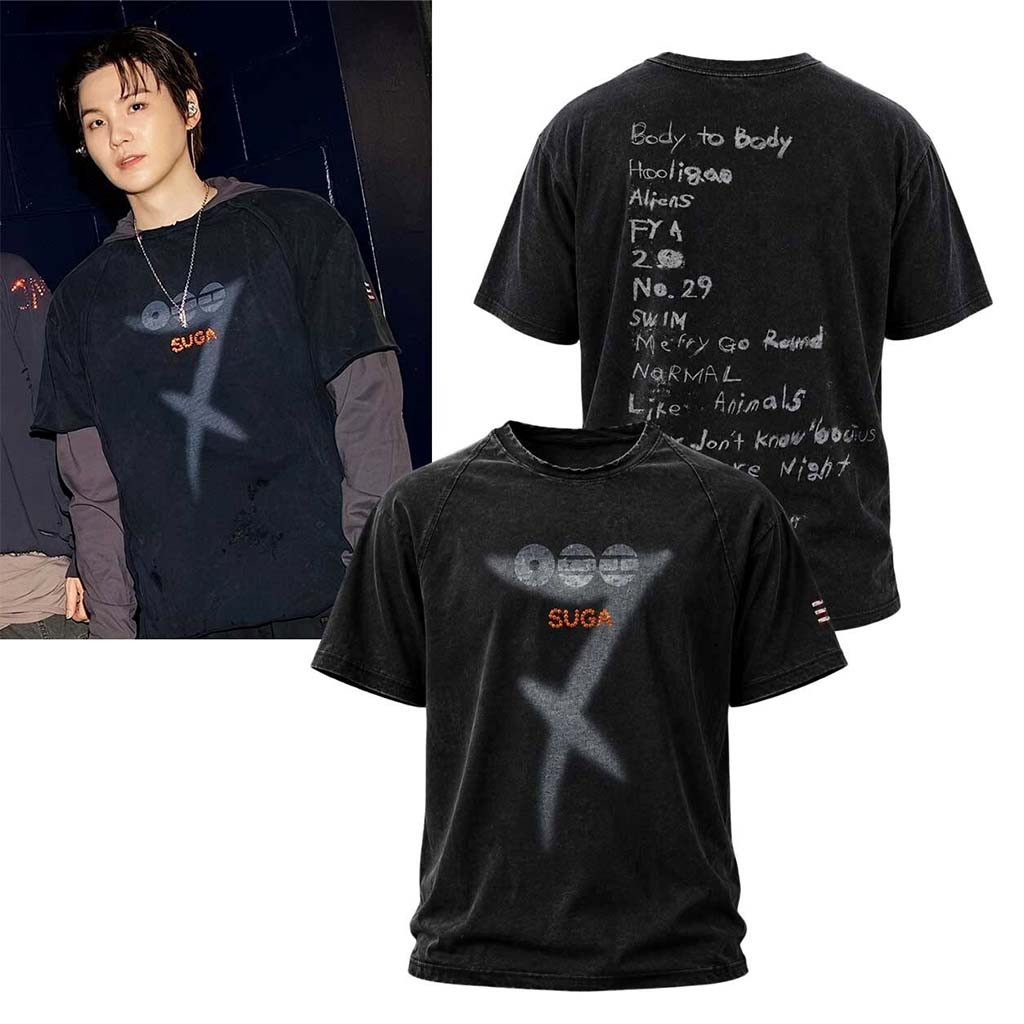 Suga BTS Arirang Pop Up T-Shirt BTS World Tour Merch 2026 Gift Ideas For Kpop Fans - Kdjoy