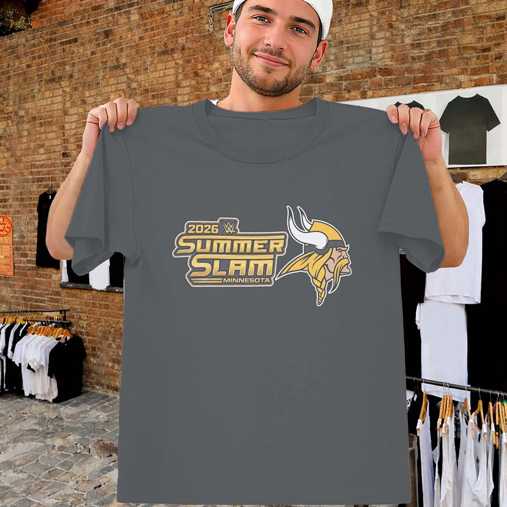 Summerslam T-Shirt Minnesota Vikings Summerslam 2026 Tee Gifts For Fans - Kdjoy
