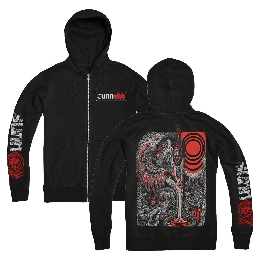 Sunn O Merch 2026 Saprophial Zip Hoodie Sunn O Band Merch Gift For Music Lovers