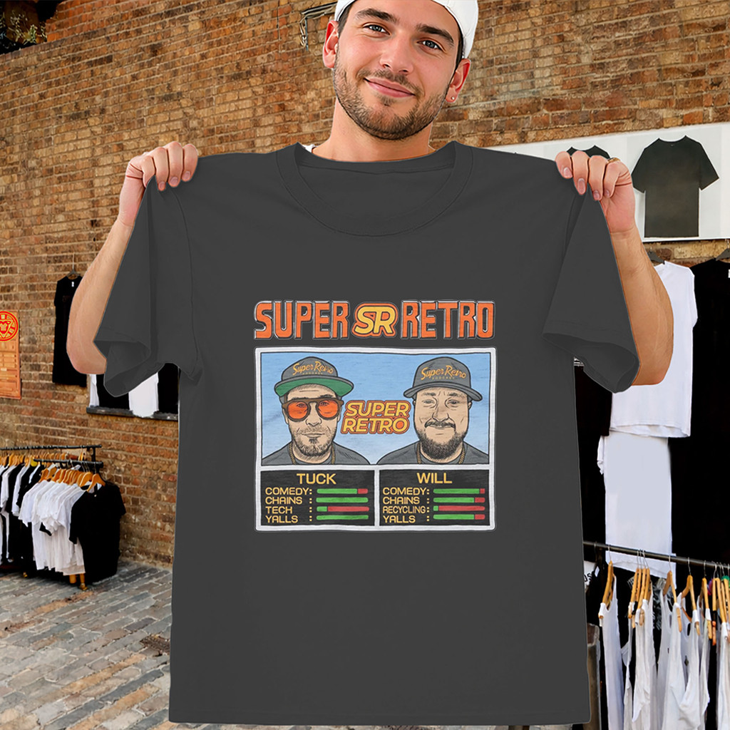 Super Retro Podcast Shirt Tuck And Will Retro Gaming Tee Gifts For Friends - Kdjoy