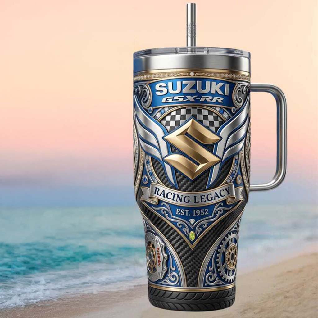 Suzuki GSX RR Racing Legacy 1952 Motorcycle Sport Tumbler Birthday Gift For Brothers - Kdjoy