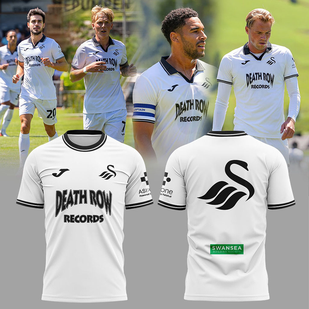 Swansea City FC Death Row Records 2026 Shirt Swansea City AFC Merch Best Gifts For Football Fans