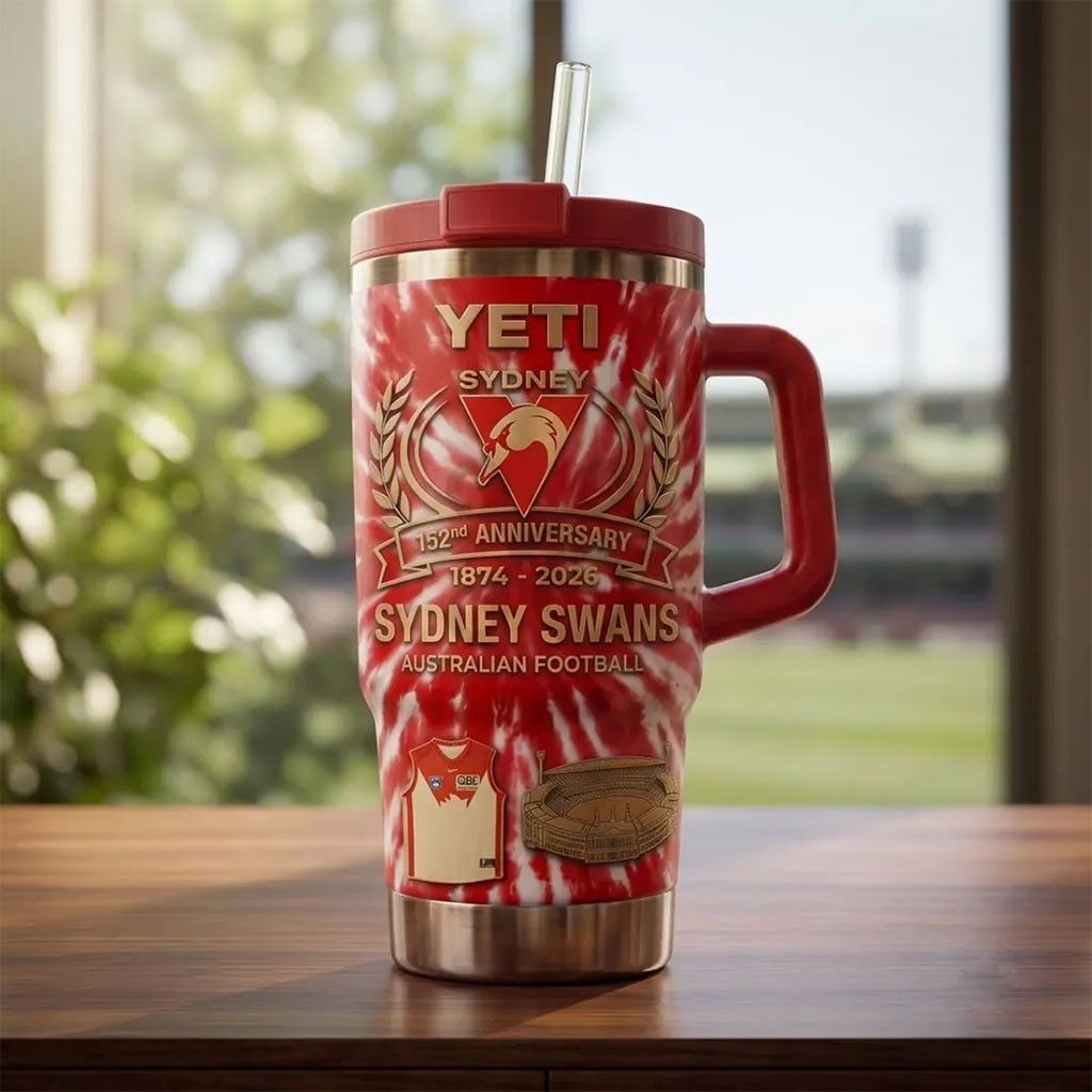 Sydney Swans 152nd Anniversary Tie-Dye Tumbler Sydney Swans Merch Gifts For Fans - Kdjoy