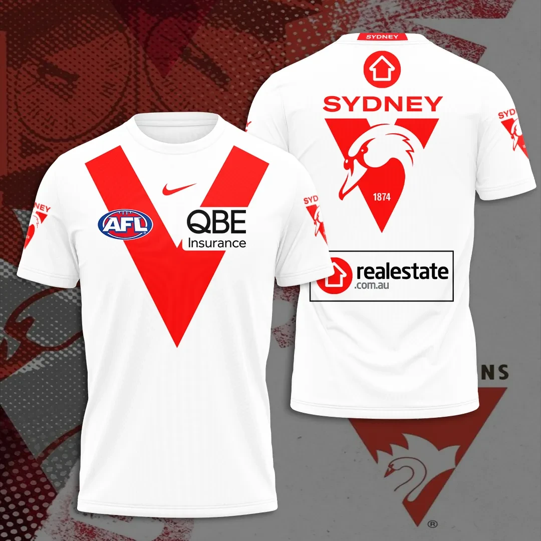 Sydney Swans 2025 Heritage Guernsey Shirt Sydney Swans FC Merch Rules Football Lovers Gifts - Kdjoy