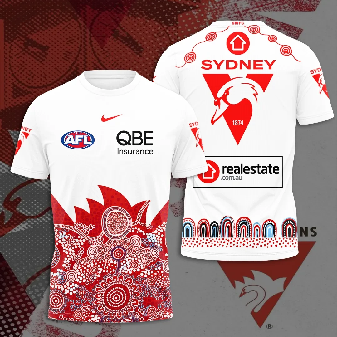Sydney Swans FC 2026 Indigenous Guernsey T-Shirt AFL Sydney Swans Merch Fan Gifts - Kdjoy