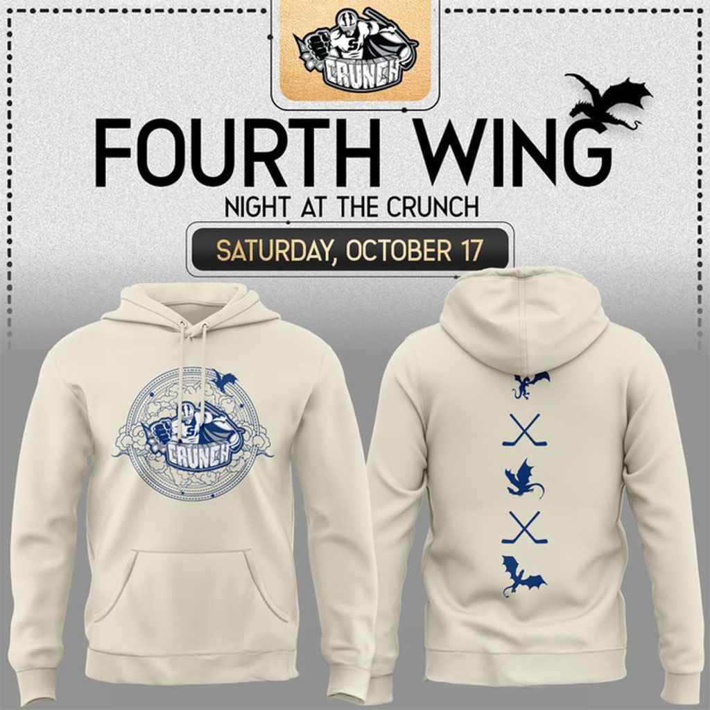 Syracuse Crunch x Fourth Wing Night 2026 Hoodie Syracuse Crunch Merch Gifts For Dudes - Kdjoy
