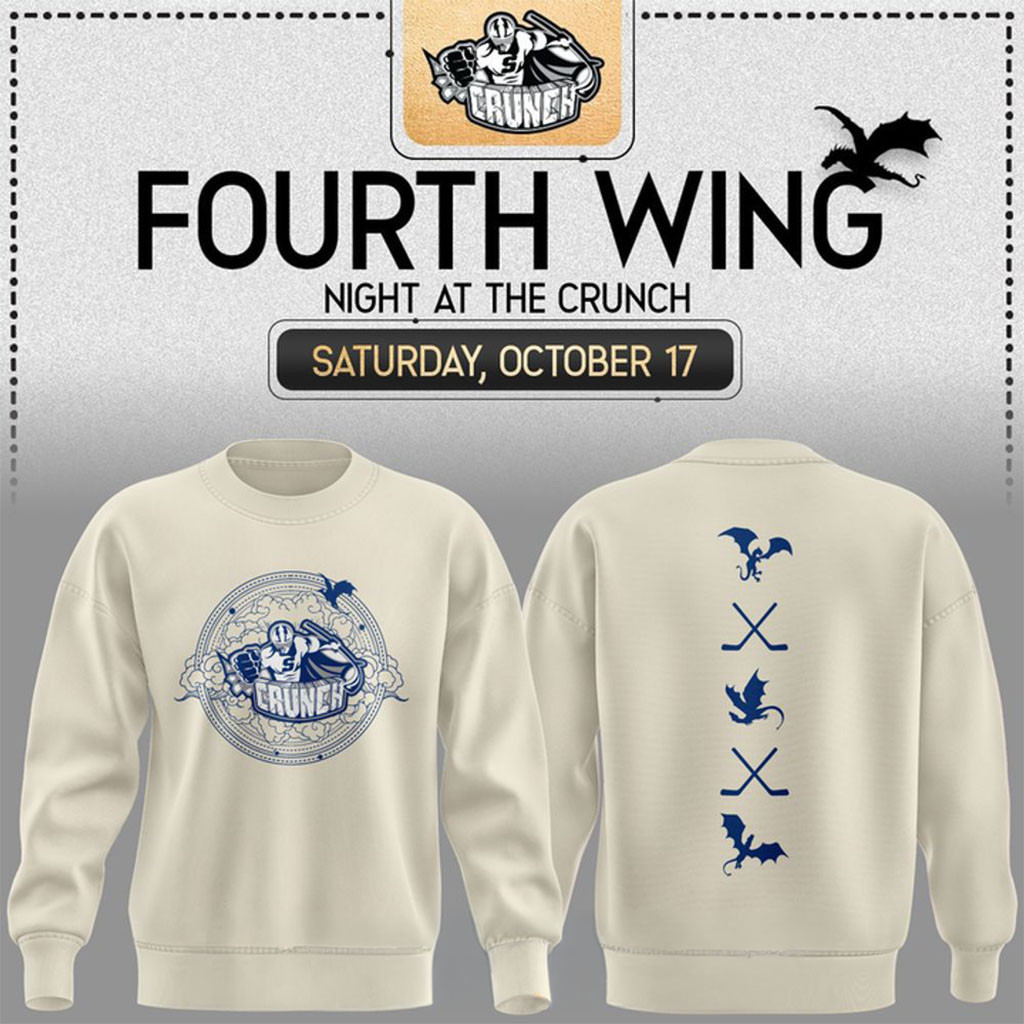 Syracuse Crunch x Fourth Wing Night 2026 Sweatshirt Syracuse Crunch Merch Gifts For BFF - Kdjoy